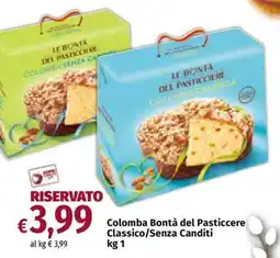 Carrefour Express Colomba Bontà del Pasticcere Classico/Senza Canditi offerta