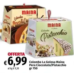Carrefour Express Colomba La Golosa Maina Pera Cioccolato/Pistacchio offerta