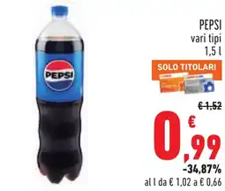 Conad PEPSI vari tipi offerta