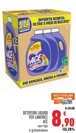 Conad Detersivo liquido per lavatrice ACE offerta