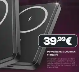 Euronics Maze Powerbank 5.000mAh MagSafe offerta