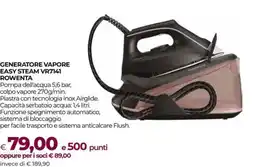 Unicoop GENERATORE VAPORE EASY STEAM VR7141 ROWENTA offerta