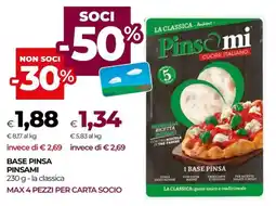 Unicoop Base pinsa PINSAMI offerta
