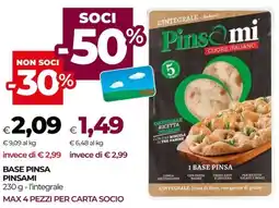 Unicoop Base pinsa PINSAMI offerta