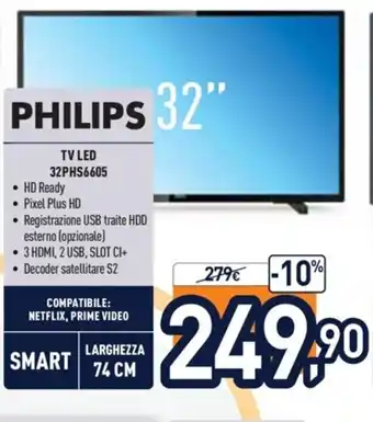 Unieuro Philips 32PHS6605 offerta