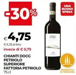 Unicoop Chianti docg petriolo superiore fattoria petriolo offerta