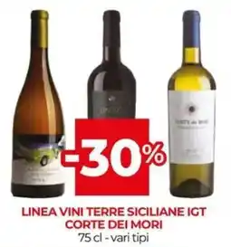 Unicoop Linea vini terre siciliane igt corte dei mori offerta