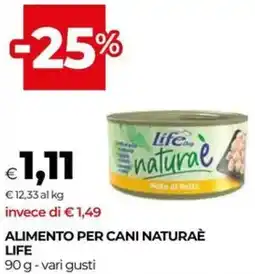 Unicoop Alimento per cani naturaè LIFE offerta