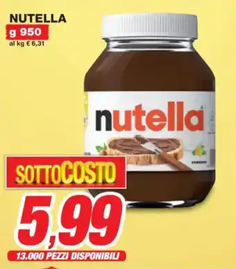 Prix Quality Nutella offerta