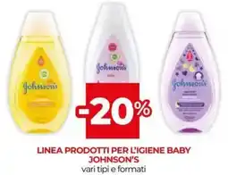 Unicoop Linea prodotti per l'igiene baby JOHNSON'S offerta