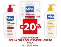 Unicoop Linea prodotti per la cura del viso e del corpo MIXA offerta