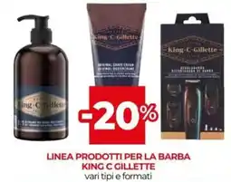Unicoop Linea prodotti per la barba KING C GILLETTE offerta