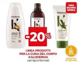 Unicoop Linea prodotti per la cura del corpo KALODERMA offerta