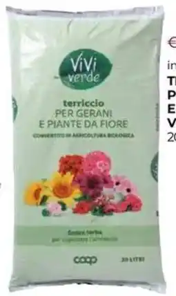Unicoop Terriccio per gerani e piante da fiore VIVI VERDE COOP offerta
