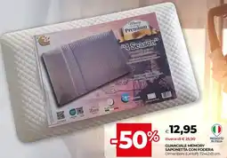 Unicoop Guanciale memory saponetta con fodera offerta