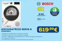 Euronics BOSCH ASCIUGATRICE SERIE 6 WQG233D1II offerta