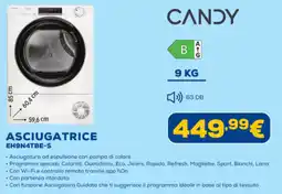 Euronics CANDY ASCIUGATRICE EH9N4TBE-S offerta