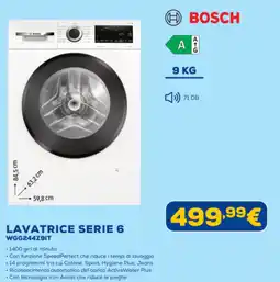 Euronics BOSCH LAVATRICE SERIE 6 WGG244Z9IT offerta