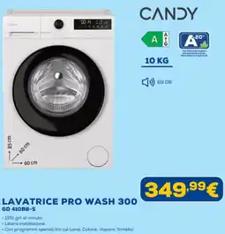 Euronics CANDY LAVATRICE PRO WASH 300 GD 410B8-S offerta