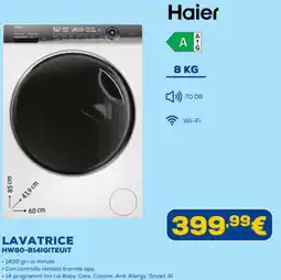 Euronics Haier LAVATRICE HW80-B14IGITEUIT offerta