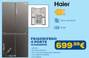 Haier FRIGORIFERO 4 PORTE HCR3818ENMD