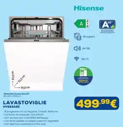 Euronics Hisense LAVASTOVIGLIE HV663A65 offerta