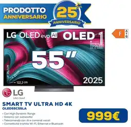 Euronics LG SMART TV ULTRA HD 4K OLED55C55LA offerta