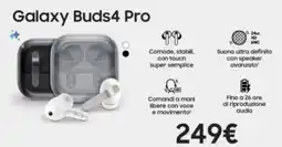 Euronics SAMSUNG Galaxy Buds4 Pro offerta