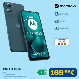 Euronics motorola MOTO GO6 offerta