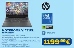 Euronics hp NOTEBOOK VICTUS 15-FA2027NL offerta