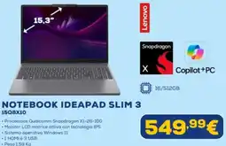 Euronics Lenovo NOTEBOOK IDEAPAD SLIM 3 15Q8X10 offerta