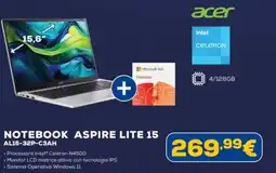 Euronics acer NOTEBOOK ASPIRE LITE 15 AL15-32P-C3AH offerta
