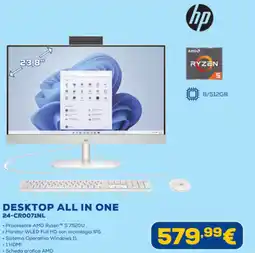 Euronics hp DESKTOP ALL IN ONE 24-CR0071NL offerta