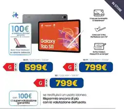 Euronics SAMSUNG Galaxy Tab S11 offerta
