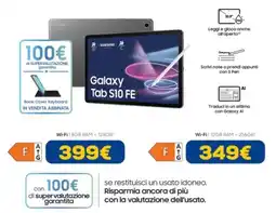 Euronics SAMSUNG Galaxy Tab S10 FE offerta