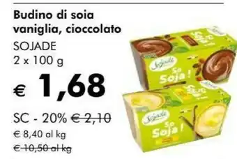 NaturaSì Sojade budino di soia vaniglia offerta