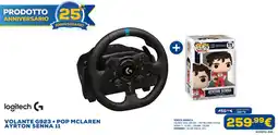 Euronics Logitech volante G923 + pop mclaren ayrton senna 11 offerta