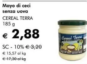 NaturaSì Majo di ceci senza uova offerta