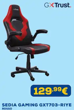 Euronics GXTrust SEDIA GAMING GXT703-RIYE ROSSO offerta