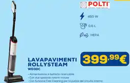 Euronics POLTI LAVAPAVIMENTI ROLLYSTEAM WD30C offerta