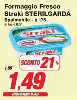 Prix Quality Formaggio Fresco Strakì STERILGARDA Spalmabile offerta
