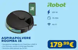 Euronics Robot aspirapolvere roomba 15 offerta