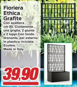 Prix Quality Fioriera Ethica Grafite offerta