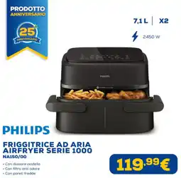 Euronics PHILIPS FRIGGITRICE AD ARIA AIRFRYER SERIE 1000 NA150/00 offerta