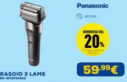 Euronics Panasonic RASOIO 3 LAME ER-RM3FXK503 offerta