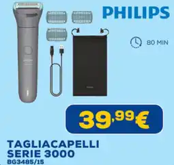 Euronics PHILIPS TAGLIACAPELLI SERIE 3000 BG3485/15 offerta