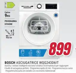 Trony BOSCH ASCIUGATRICE WQG243D6IT offerta