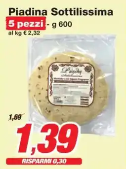 Prix Quality Piadina Sottilissima offerta