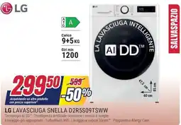 Trony LG LAVASCIUGA SNELLA D2R5S09TSWW offerta