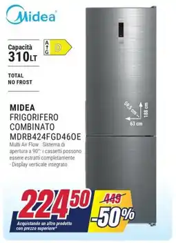 Trony MIDEA FRIGORIFERO COMBINATO MDRB424FGD460E offerta